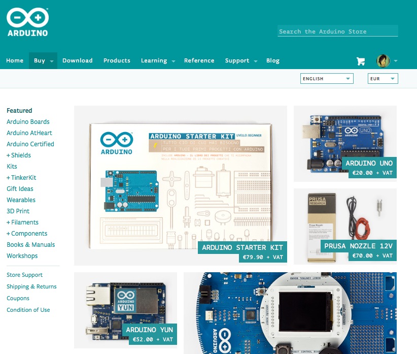 Arduino Workshop Kit — Arduino Online Shop