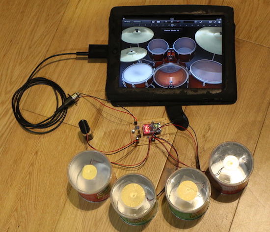 Turn mini Pringles cans into electronic 