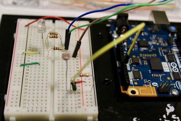 Build a simple RGB LED color detector with Arduino