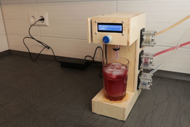 This Diy Machine Mixes Your Favorite Three Ingredient Cocktail Arduino Blog 9554