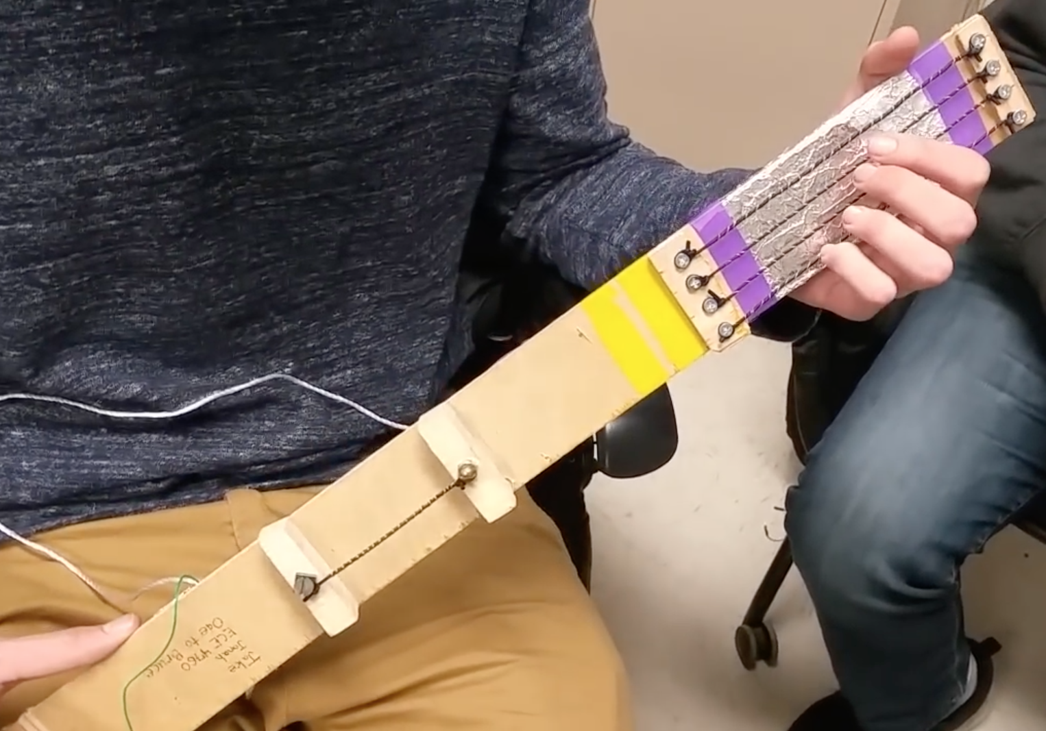 These students made their own Guitar Hero like video game