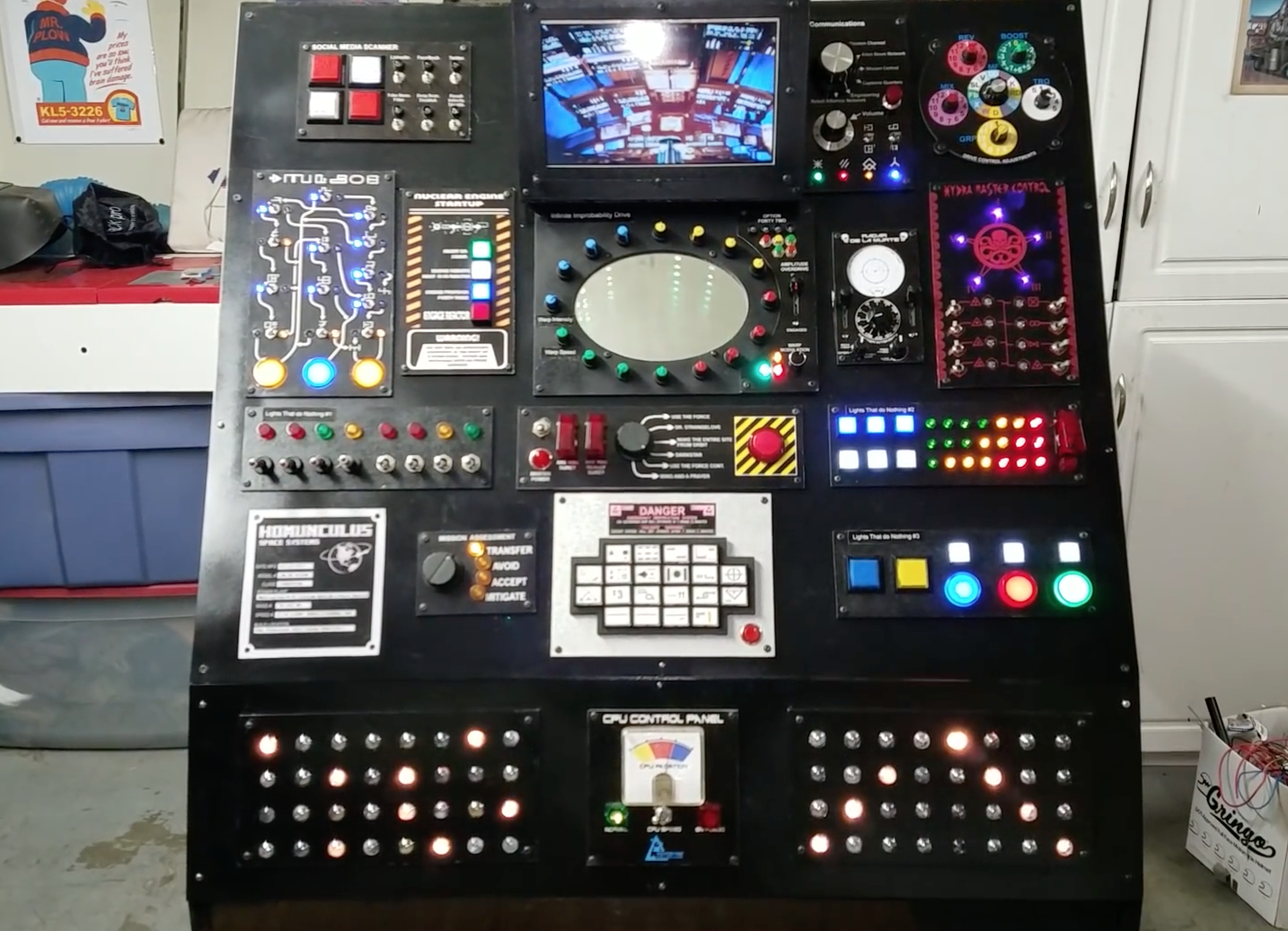 diy spaceship control panel toddlers