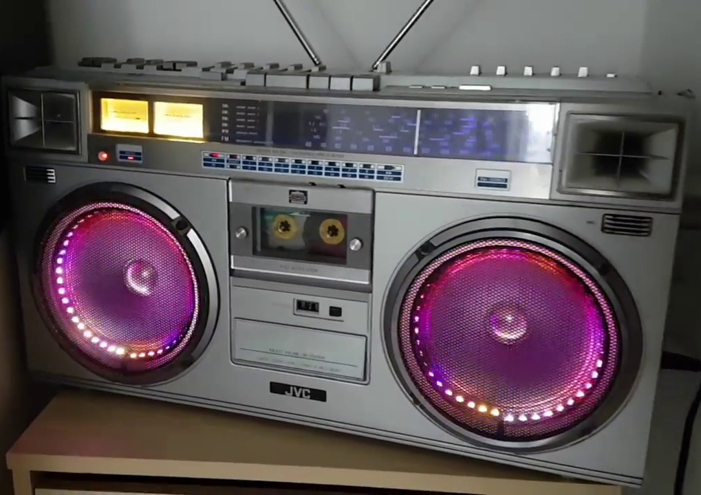 Add colorful effects to your 1980s boombox with Arduino and LEDs ...