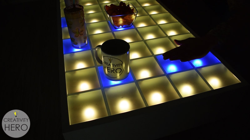 led interactive table