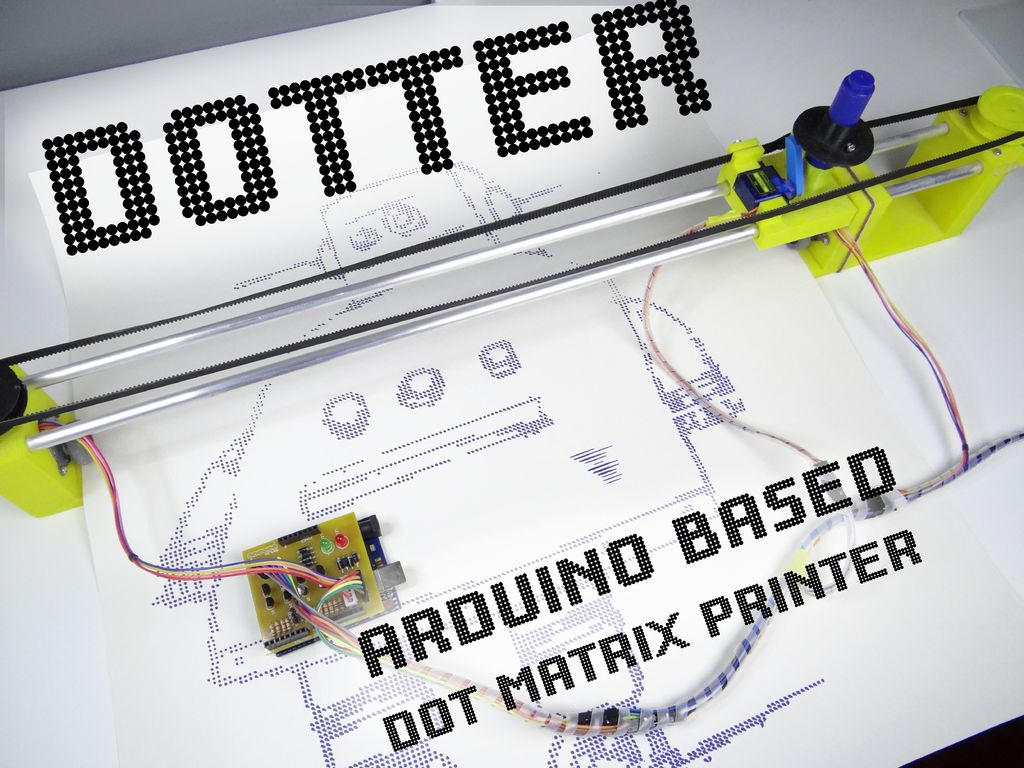 Arduino Blog Dotter Is An Arduino Powered Dot Matrix Printer