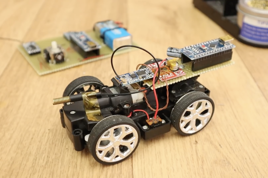 Augment RC vehicle control with an IMU based transmitter Arduino