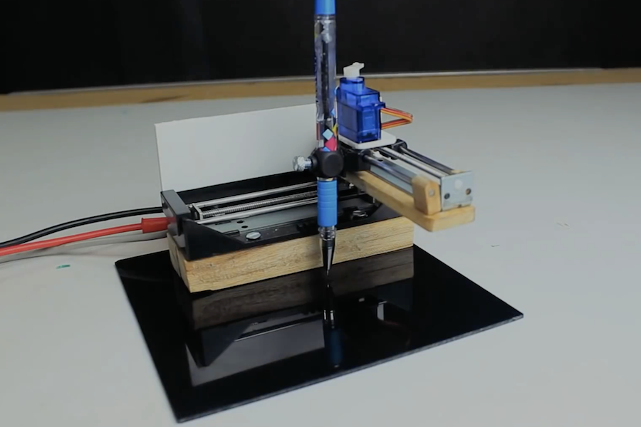 Mini Cnc Plotter Machine At Home Using Arduino L293d 1270