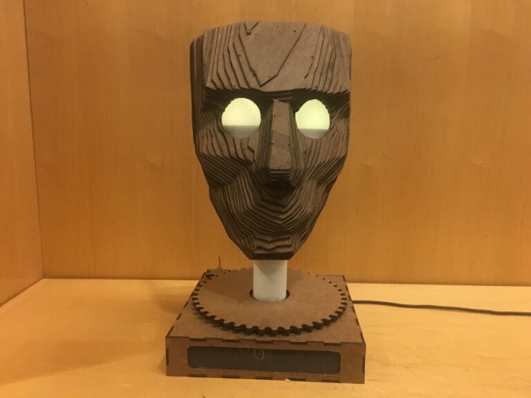This motion-tracking face follows you across the room | Arduino Blog