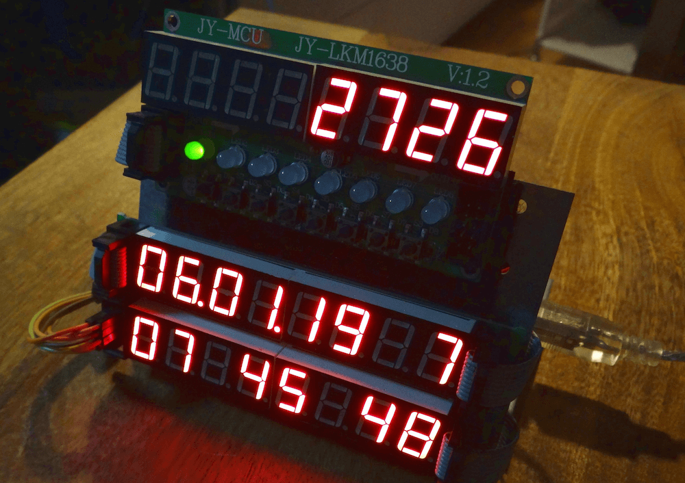 digital display clock mini