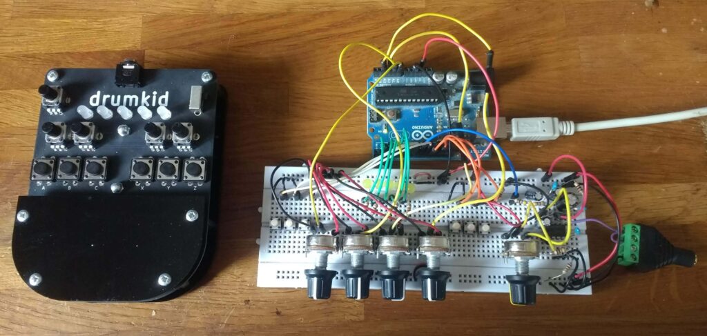 DrumKid is a handheld aleatoric drum machine | Arduino Blog