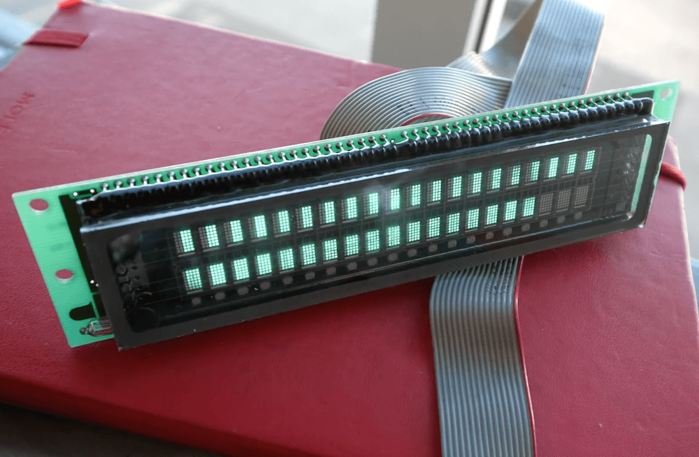 Vintage vacuum fluorescent display controlled with Arduino Due ...