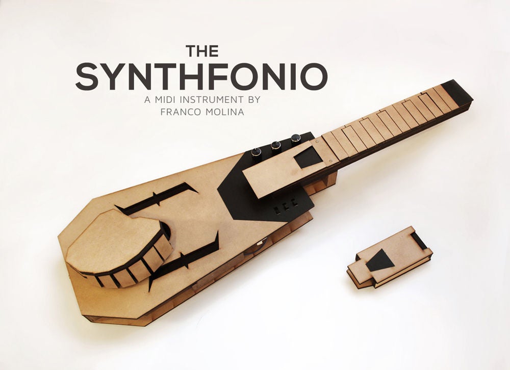 guitar-shaped MIDI instrument 