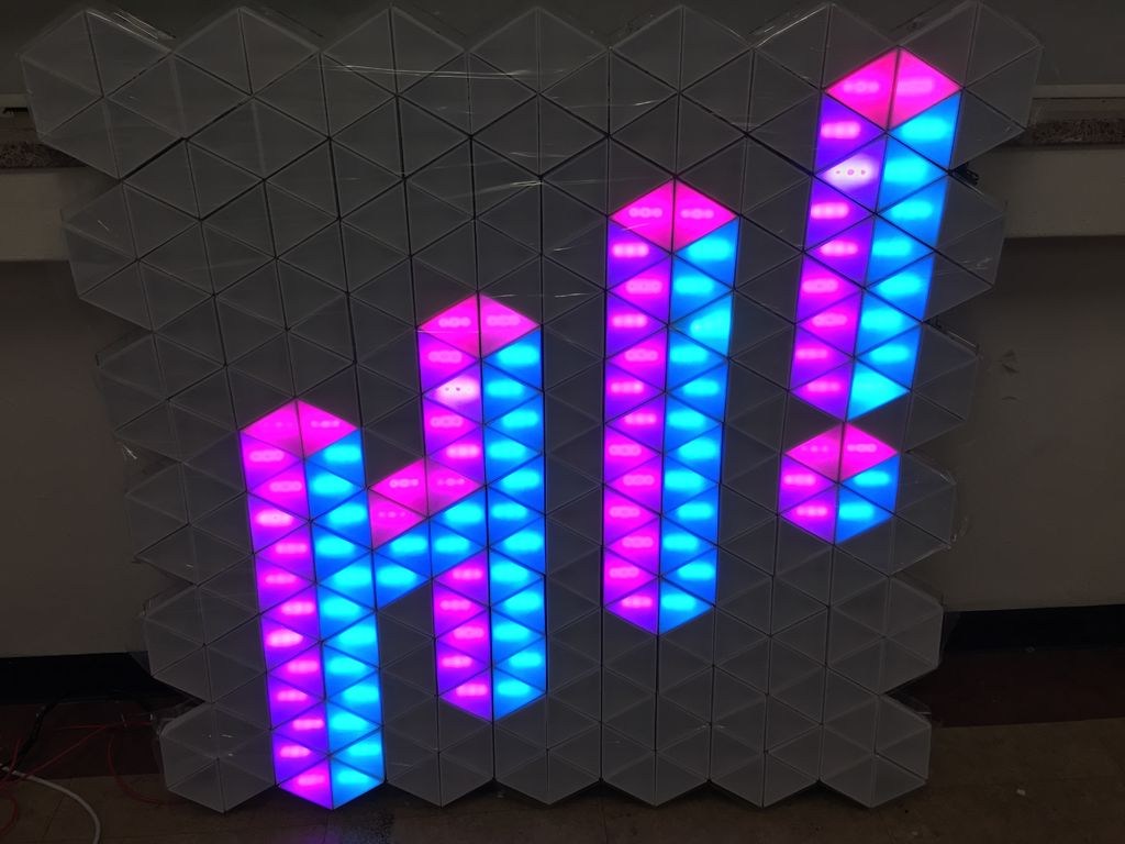 Hundreds LED triangles for brilliant interactive display | Arduino Blog