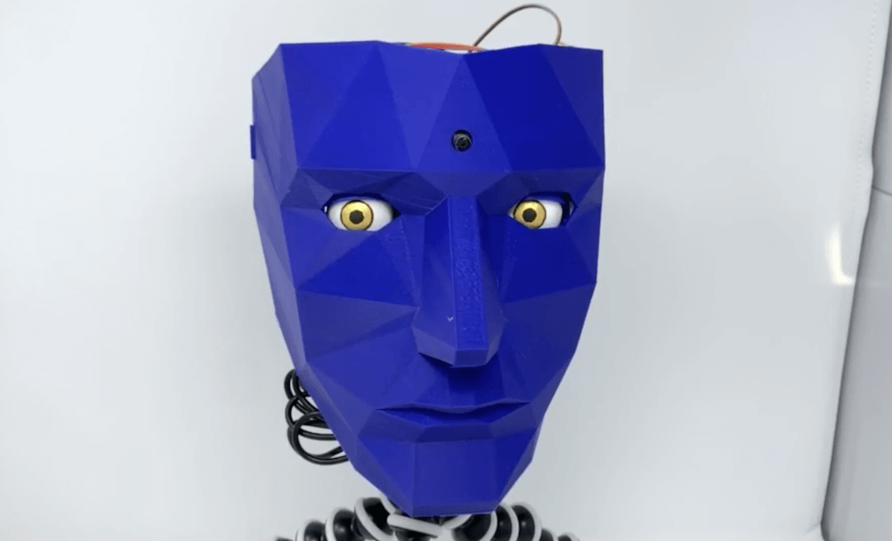 The Watchman Is A 3d Printed Robot Head That Follows Your Face With Realistic Eyeballs Arduino Blog