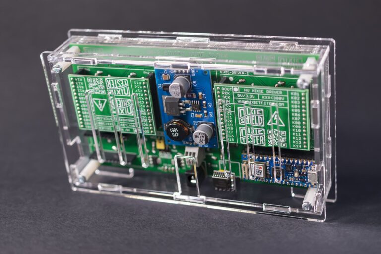 Build a Nano-based binary Nixie clock with 18 IN-2 tubes | Arduino Blog