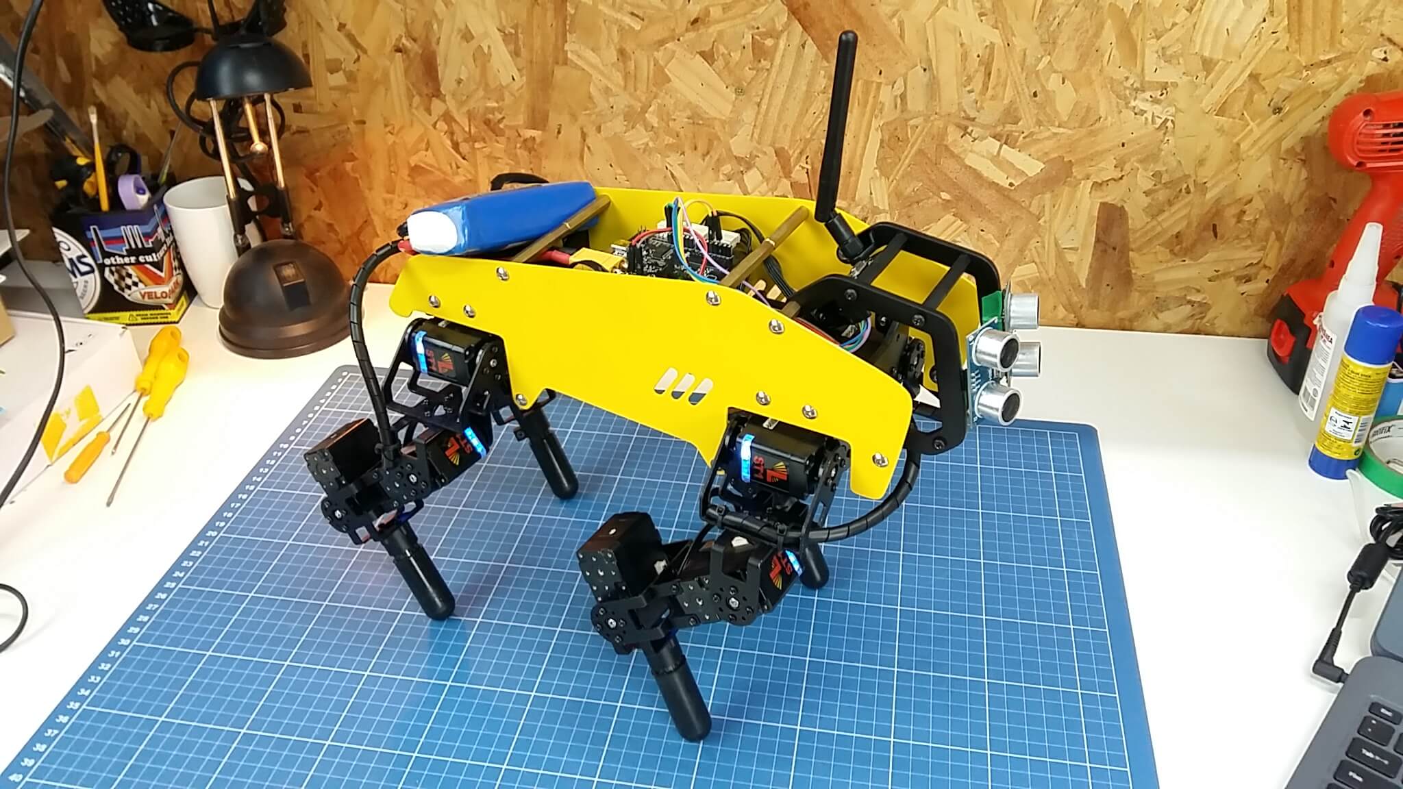 mechDOG, a 12-servo robotic pup