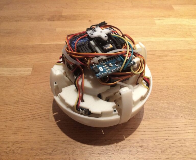 This robot looks like a ball and transforms itself into a quadruped to ...