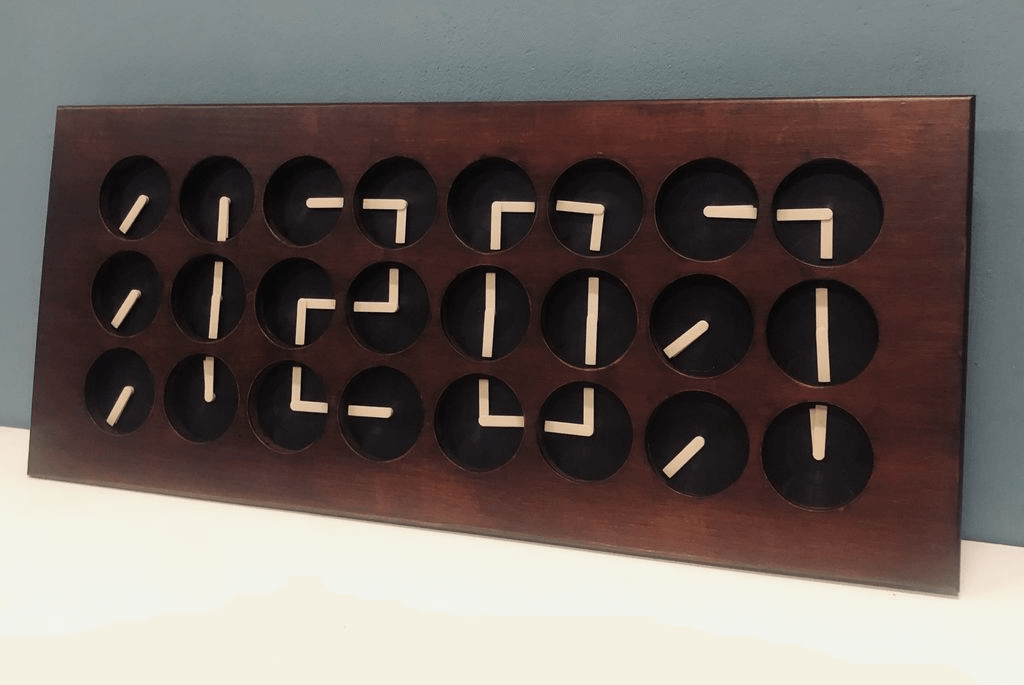 Create a digital clock out of 24 analog clocks | Arduino Blog
