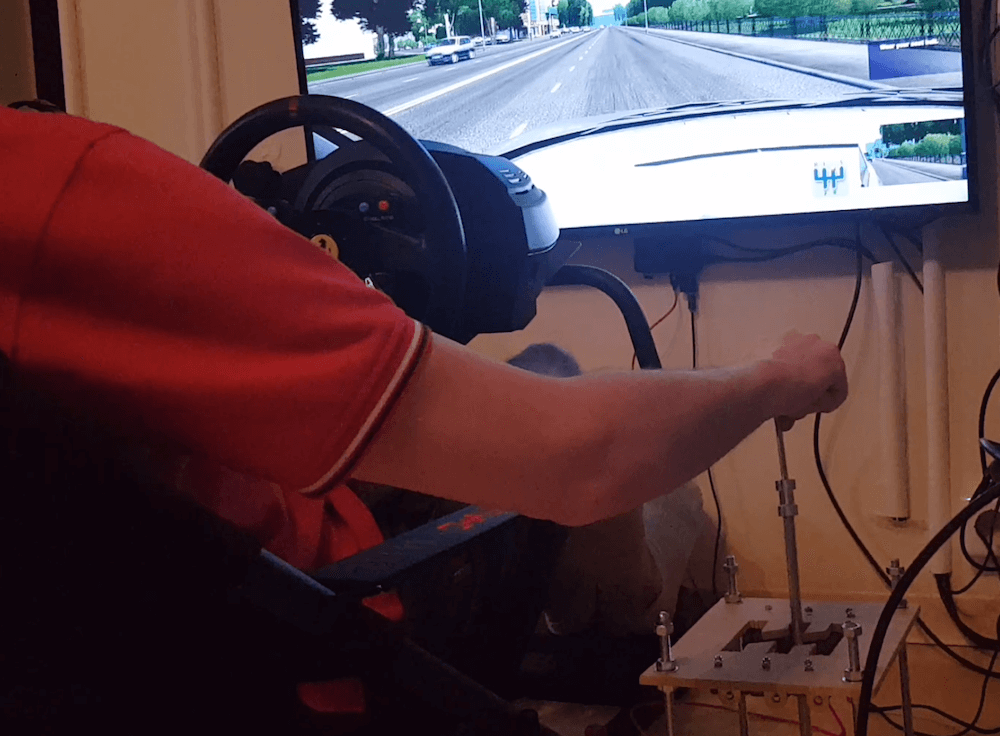 A DIY USB gear stick for PC racing games