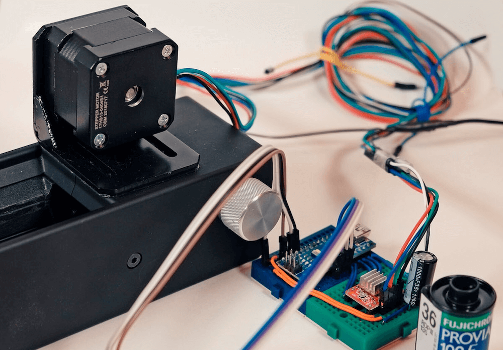 Automate 35mm film scanning with Arduino and Python