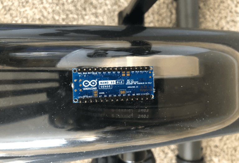Upgrading an inexpensive exercise bike with a Nano 33 BLE Sense
