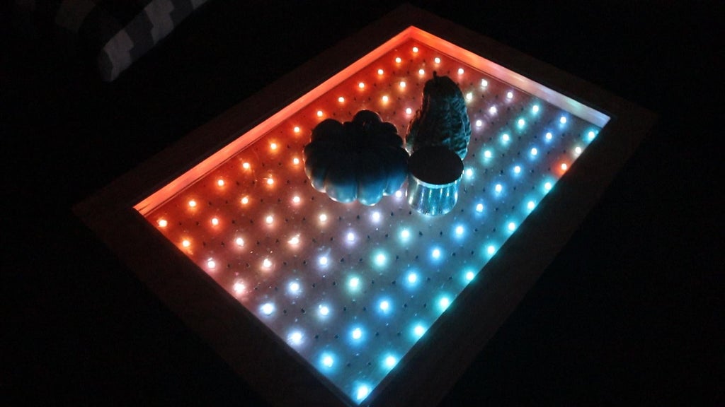 This LED coffee table reacts to whatever's on top