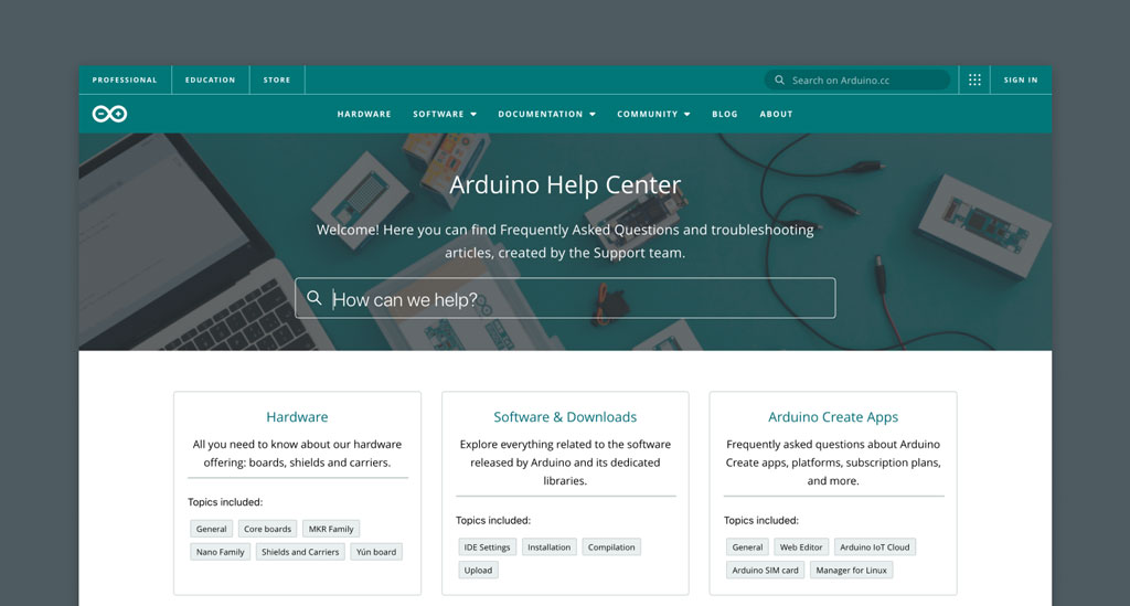 How can we help? New Help Center makes it easier than ever to enjoy Arduino