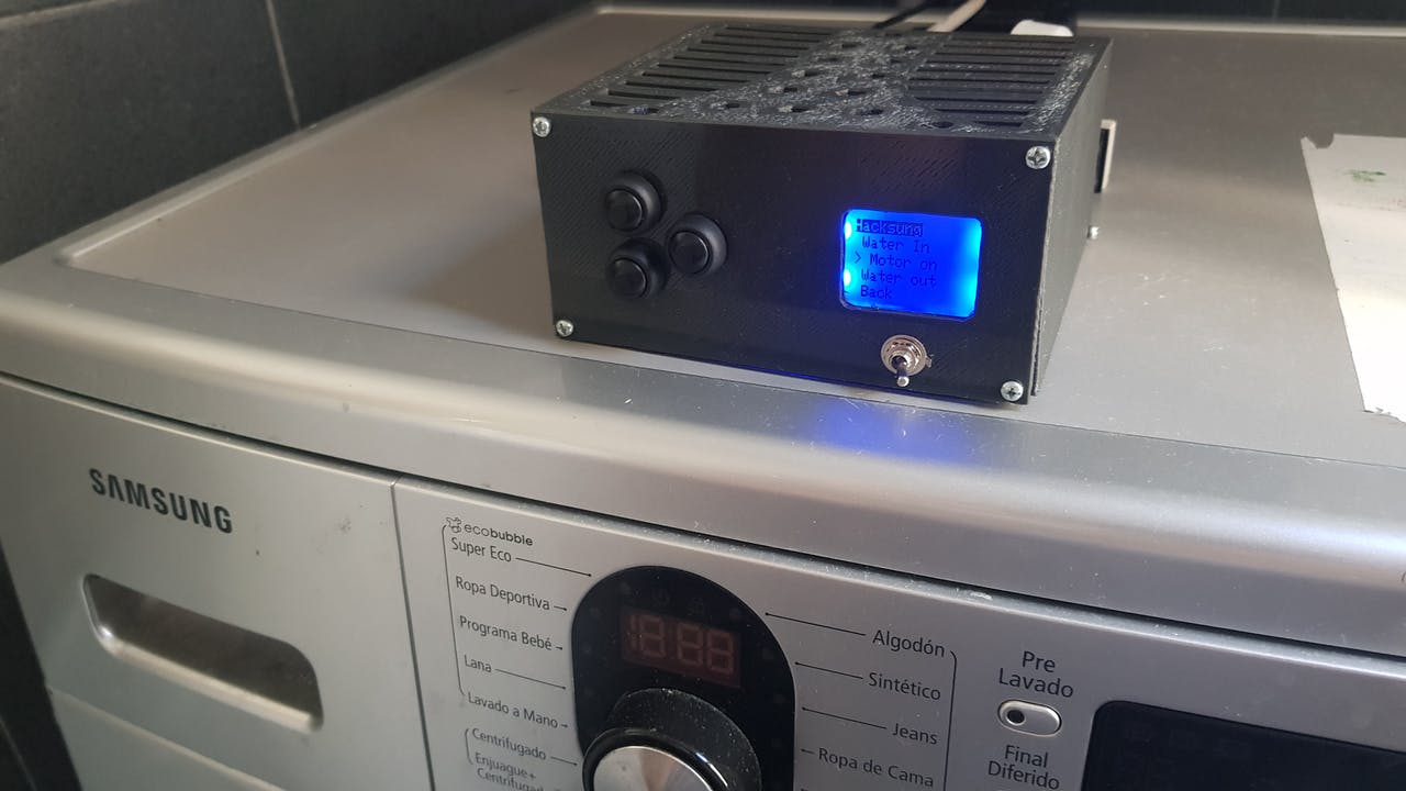 Arduino control system puts defunct washing machine back into operation