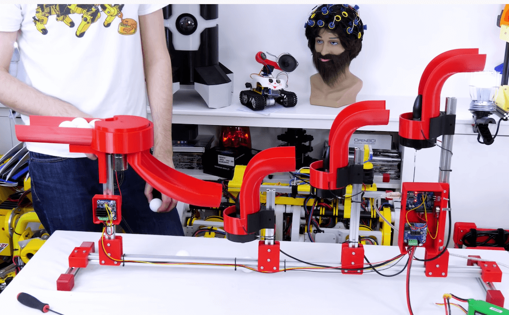 James Bruton demonstrates the Coanda effect with an Arduino-controlled rig