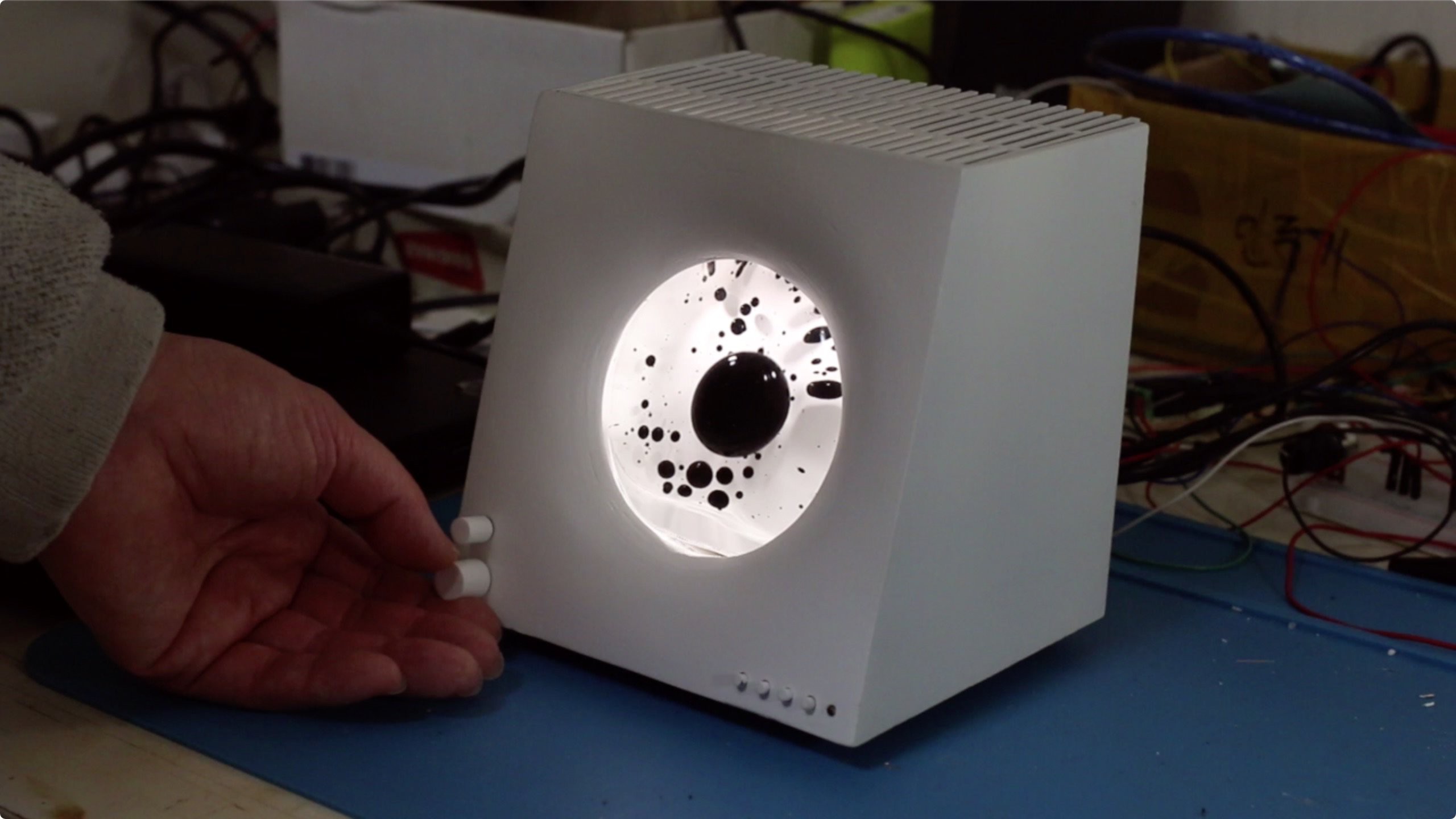 This DIY Bluetooth speaker’s magical ferrofluid display reacts to the music