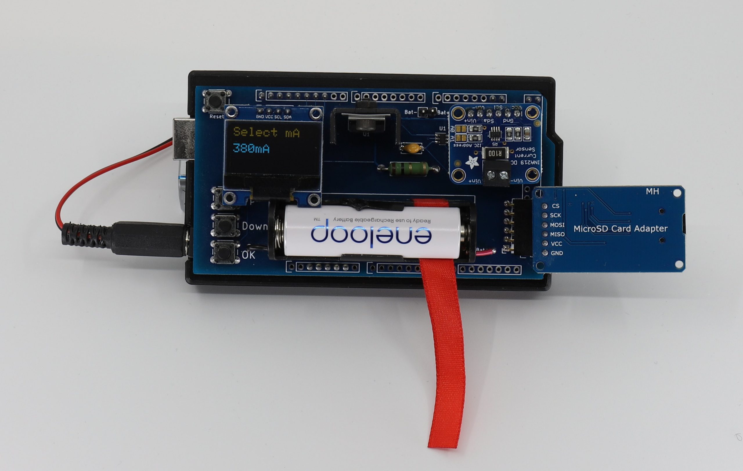 Arduino LCD Battery tester