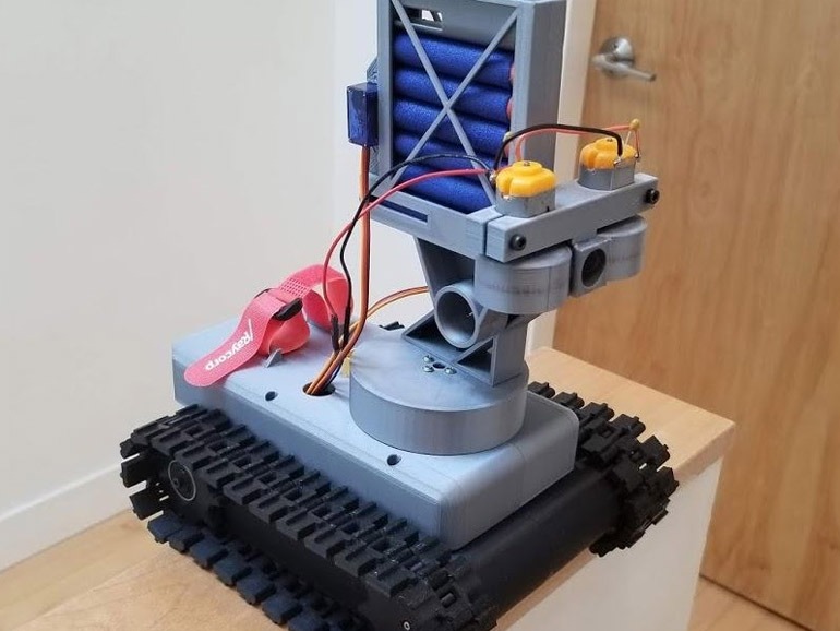 remote-controlled Arduino Nerf tank | Arduino Blog