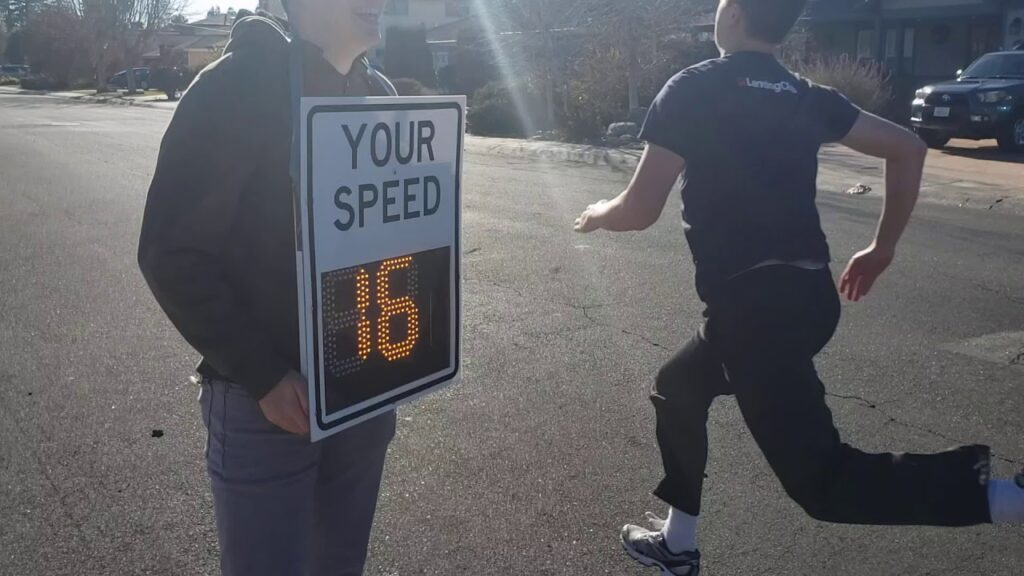 photo radar speed sign