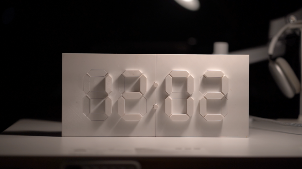 Kinetic Digital Clock Takes 7 Segment Displays To Another Dimension Arduino Blog 8689