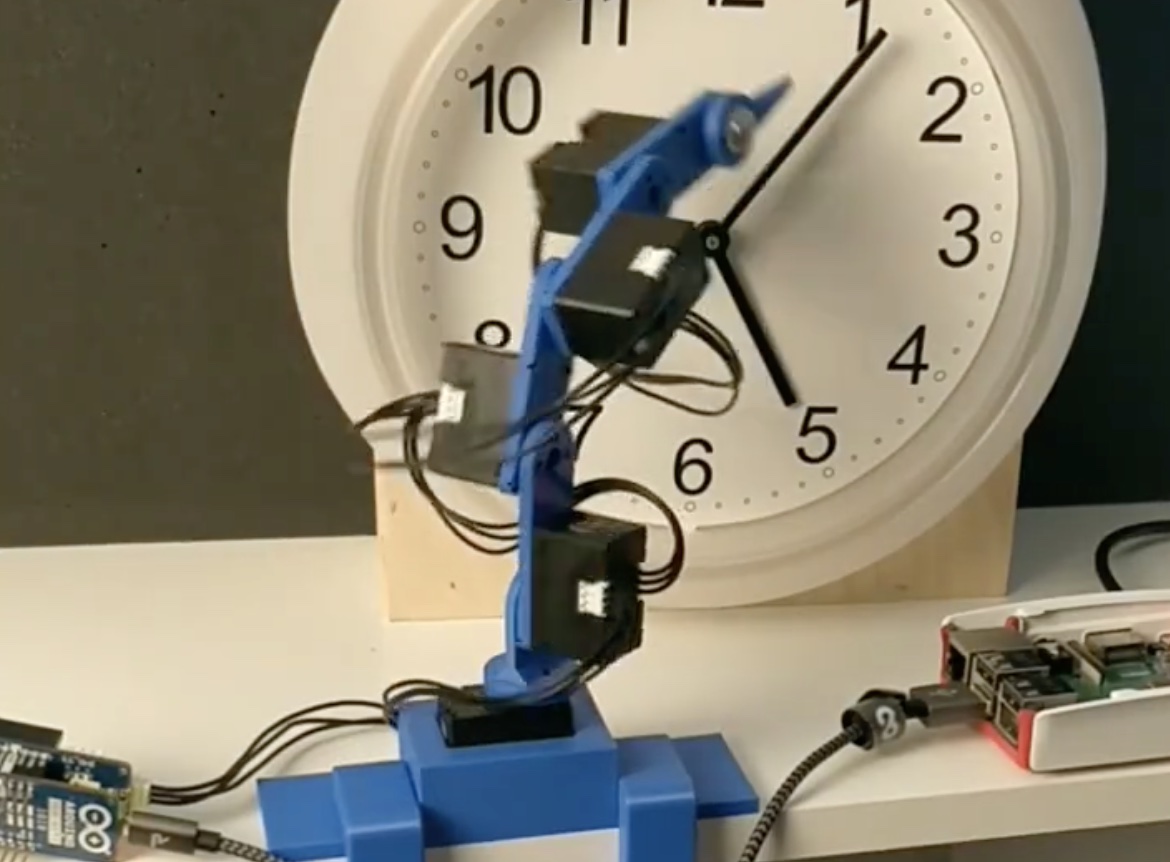 This overengineered robotic clock will not be underappreciated