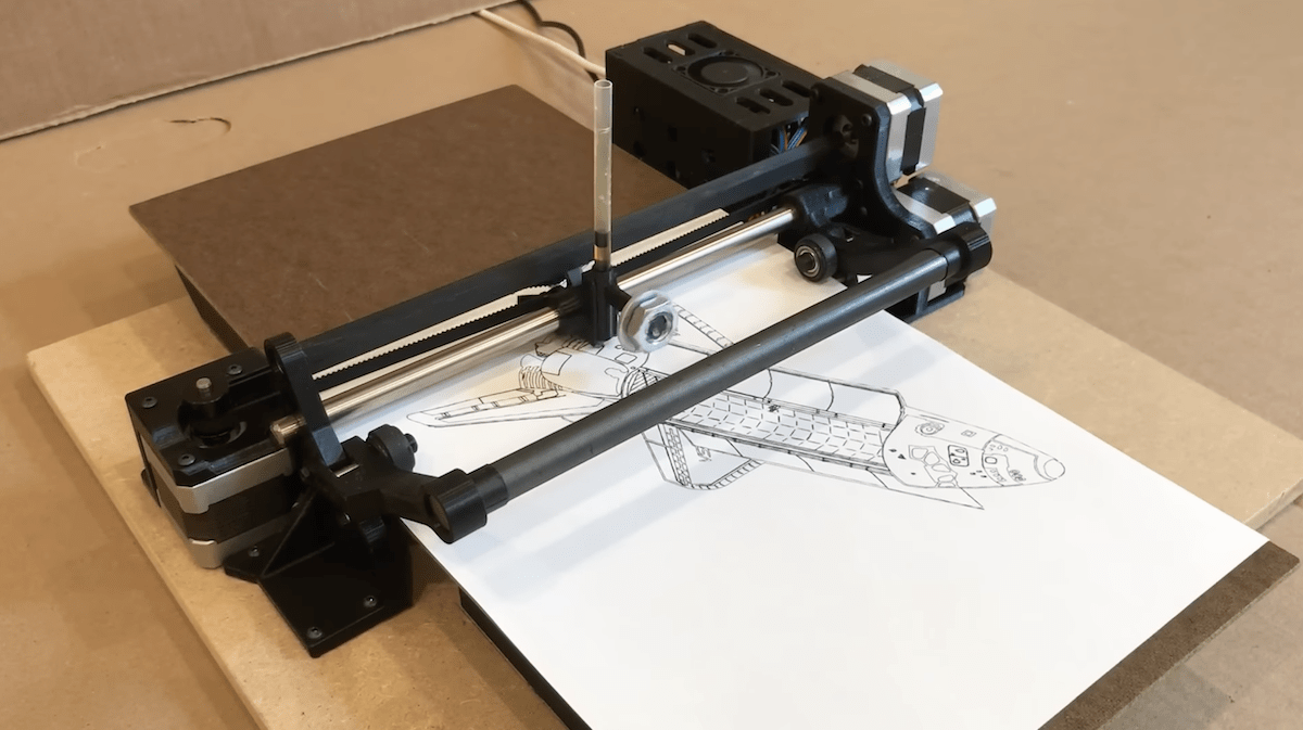 This highspeed Arduino pen plotter creates drawings in mere minutes