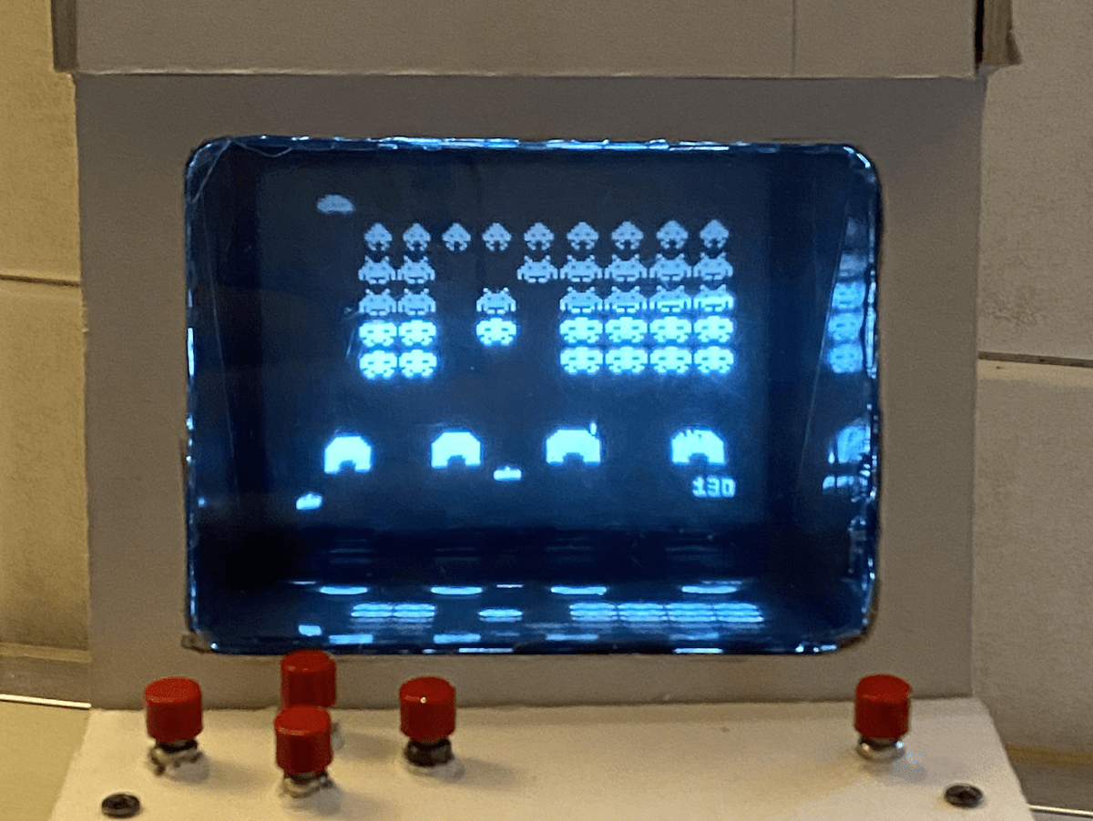 This small Space Invaders game runs on an Arduino Nano with a salvaged CRT  display | Arduino Blog