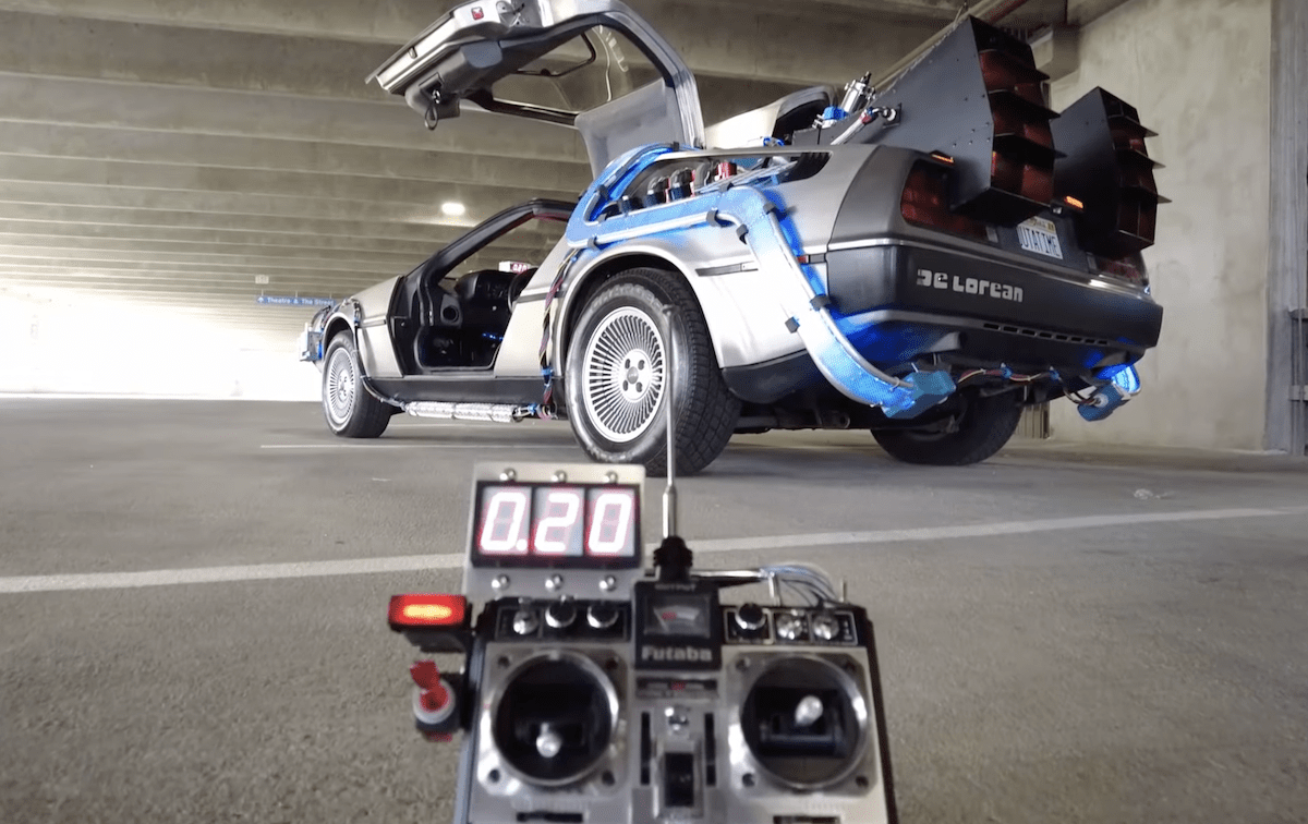 Back to the Future Remote Shows Real DeLorean Speed