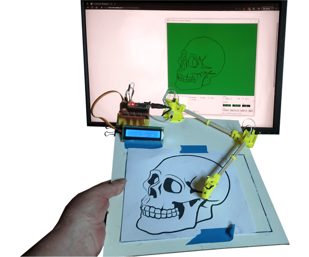 Building an electronic pantograph with Hall effect sensors