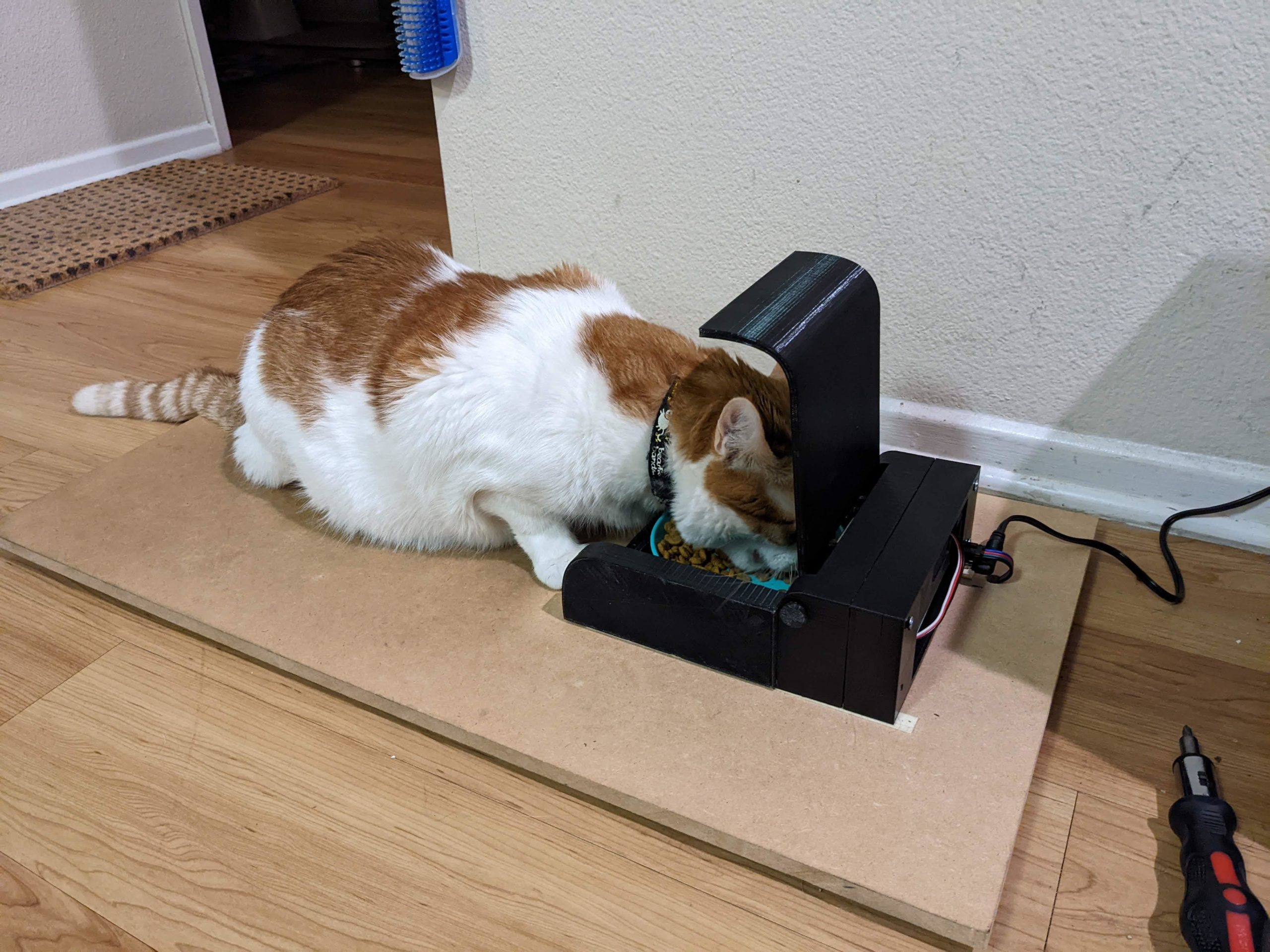 This pet feeder differentiates between animals based on their weight |  Arduino Blog