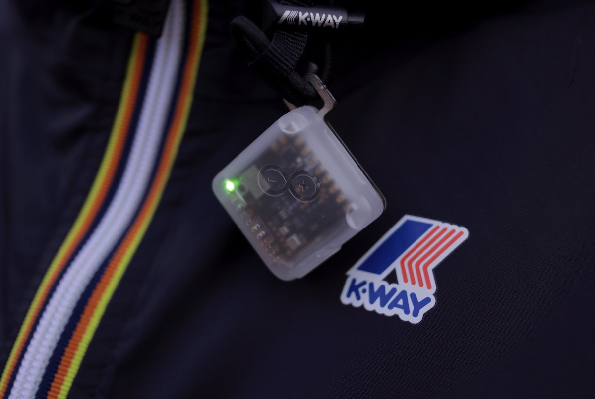 Turn a K-Way jacket into a smart hiking tracker with the Nicla Sense ME