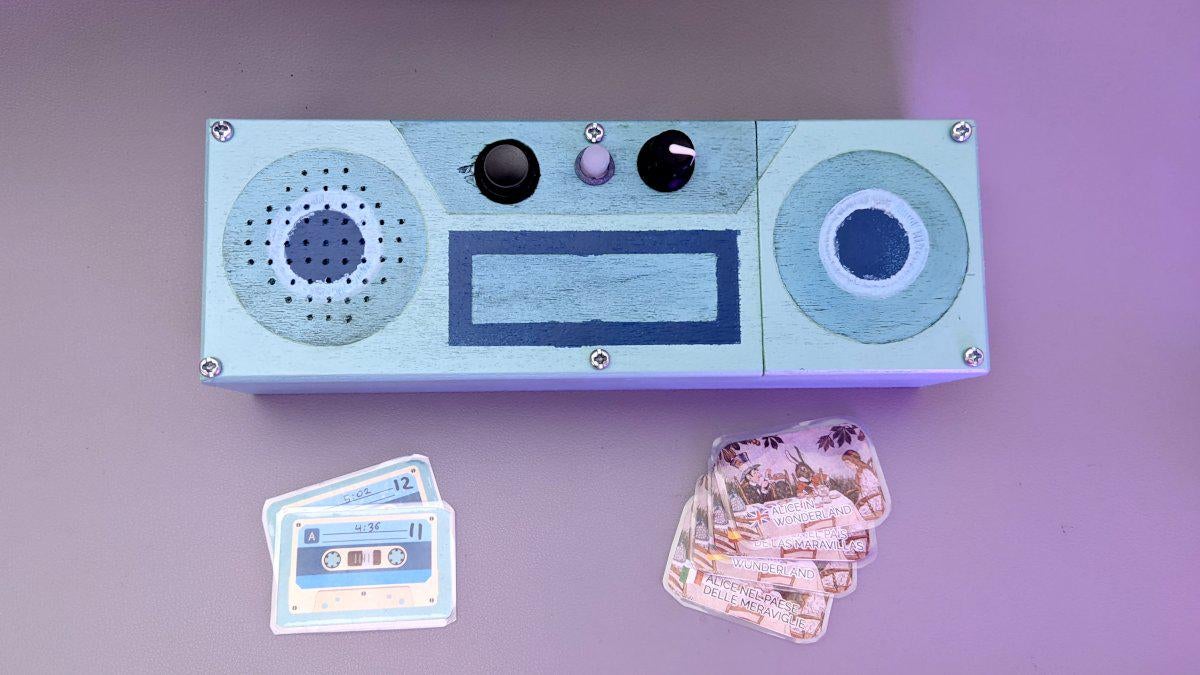 Grimmboy is an RFID music player designed for children
