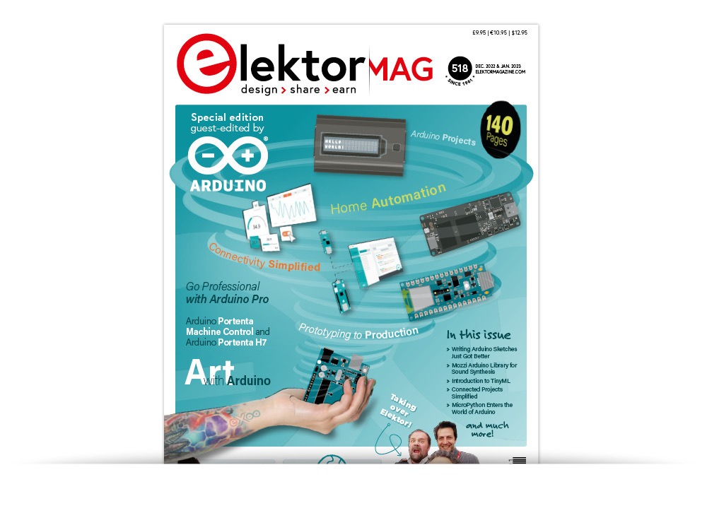 Arduino has guest-edited a particular version of Elektor Journal — and we’re making a gift of the digital copy for less than €1 for a restricted time