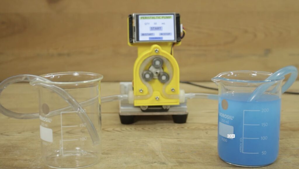 A DIY peristaltic pump controlled by an Arduino