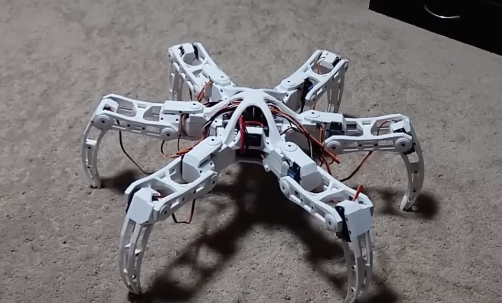 A very nimble DIY hexapod robot