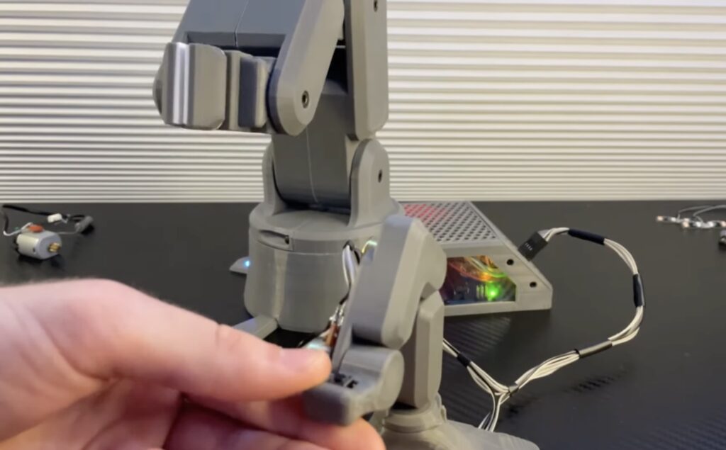 An Arduino Leonardo-powered, 3D-printed robotic arm designed from ...