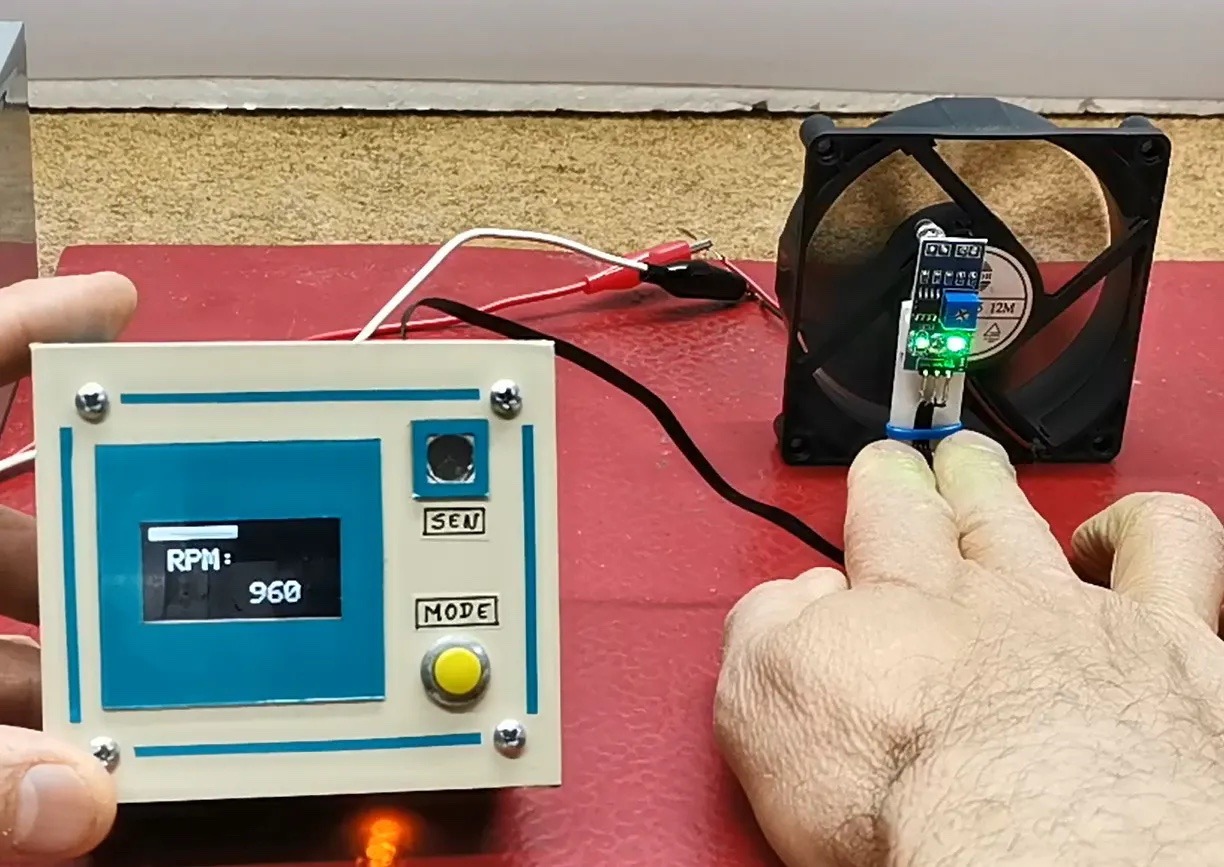 Build your own tachometer with an IR sensor and an Arduino