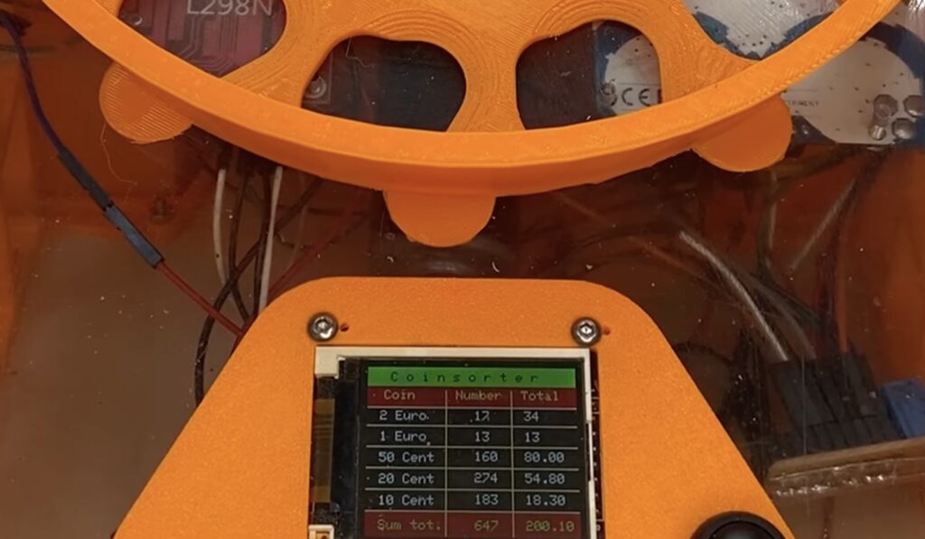3D Printed Coin Sorter 
