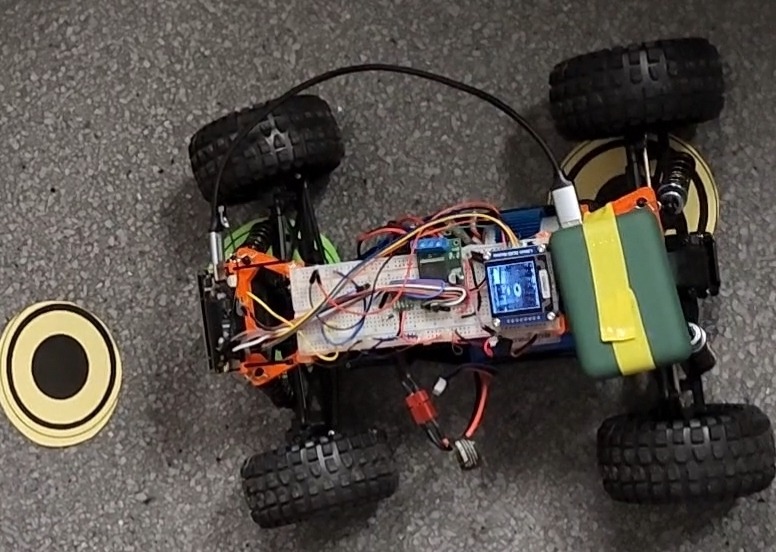 This converted RC car uses a Portenta H7 to drive itself