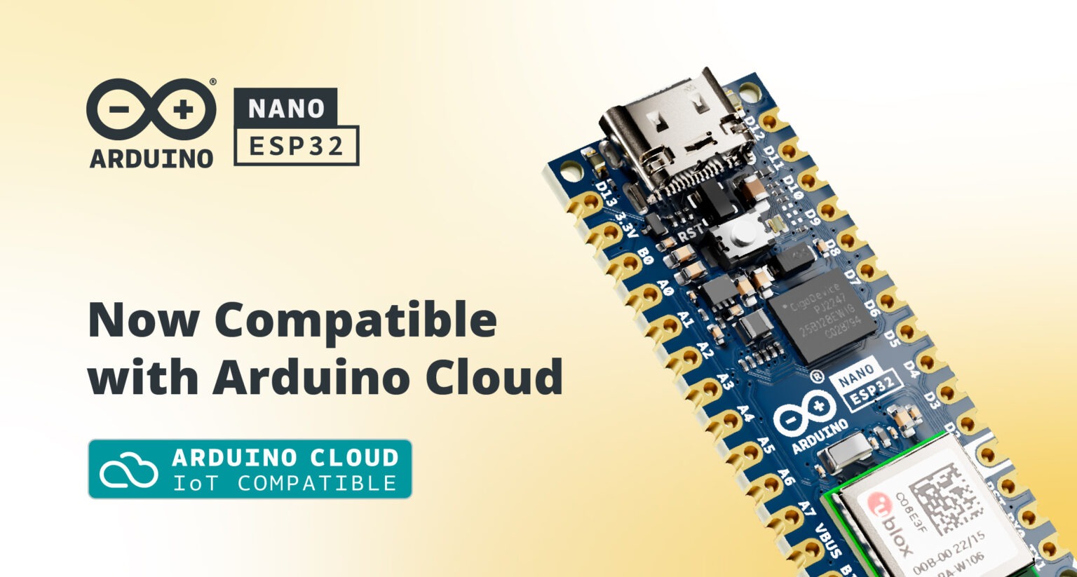 Introducing Support For The New Nano Esp32 Board In Arduino Cloud 